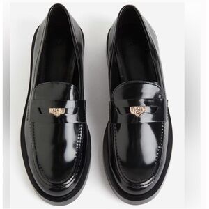H&M Glossy Black Loafers